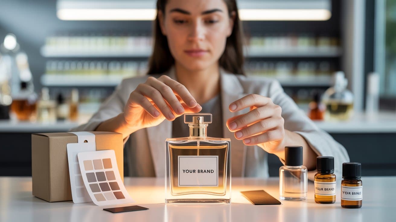 B2B fragrance partnership - Collaborative white-label perfume development process for long-term brand partnerships